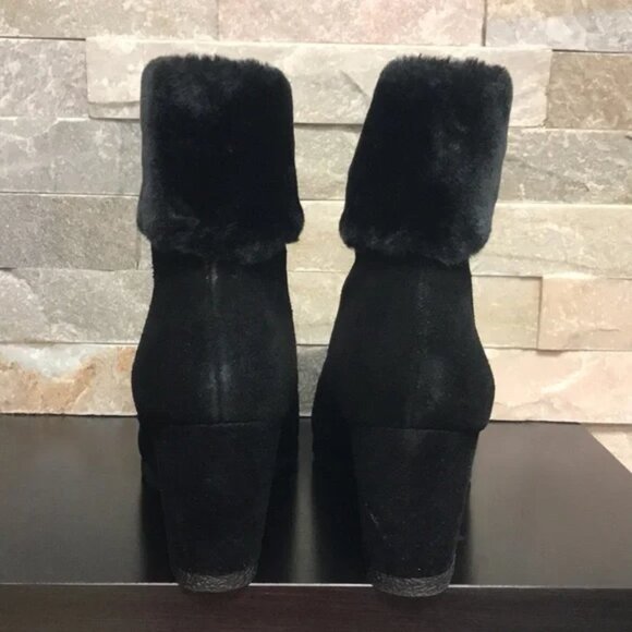 Alfani Step 'N Flex Oreena Faux-Fur-Cuff Wedge Booties - Picture 5 of 8